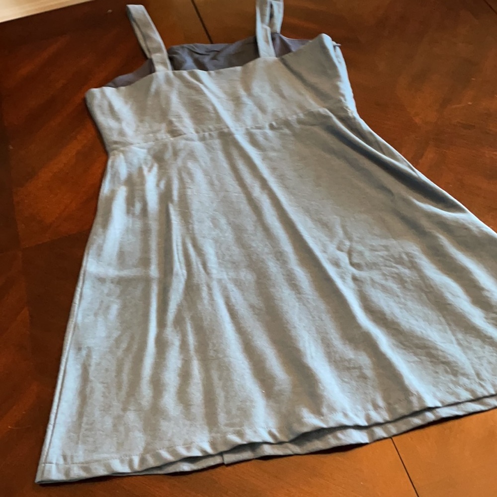 Blue sundress with buttons - Picture 2 of 2